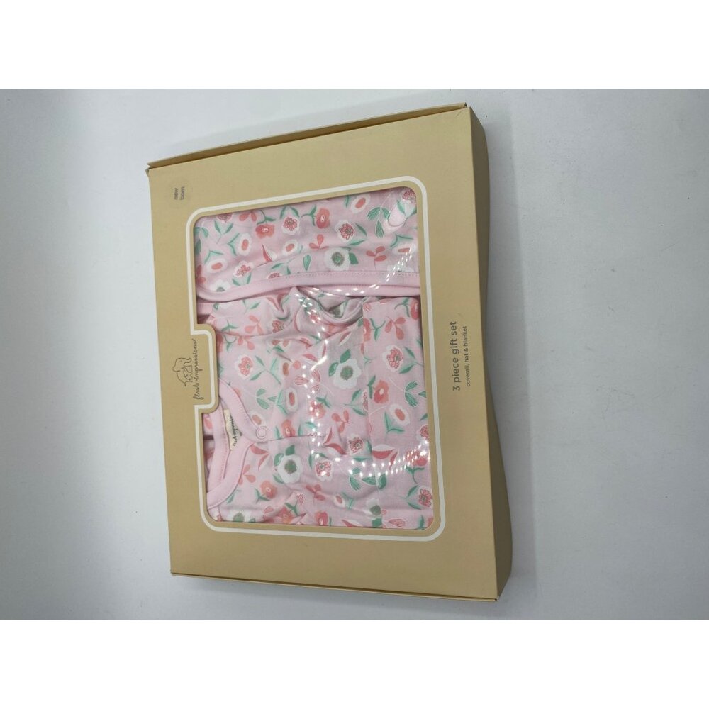 First Impressions Baby Boys or Girls Pink Coverall Hat and Blanket 3 Piece NWB